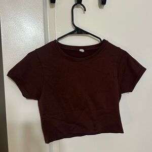 OFFLINE By Aerie sidewalk seamless shirt cropped